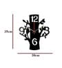 Emilia Engineered Wood Black Wall Clock