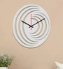 Emilia Engineered Wood White Wall Clock
