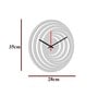 Emilia Engineered Wood White Wall Clock