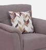 Emilia Fabric 1 Seater Sofa In Brown Colour