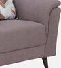 Emilia Fabric 1 Seater Sofa In Brown Colour