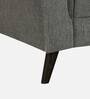 Emilia Fabric 1 Seater Sofa In Dark Grey Colour