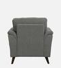 Emilia Fabric 1 Seater Sofa In Dark Grey Colour