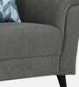 Emilia Fabric 1 Seater Sofa In Dark Grey Colour