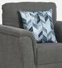 Emilia Fabric 1 Seater Sofa In Dark Grey Colour
