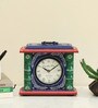 Emilia Mango Wood Multicolour Modern Wall Clock