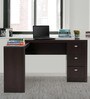 Emily Office Desk In Dark Brown Colour