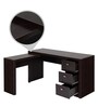 Emily Office Desk In Dark Brown Colour
