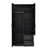 Emirates 2 Door Wardrobe With Drawer in Wenge Colour
