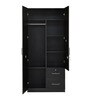 Emirates 2 Door Wardrobe With Drawer in Wenge Colour