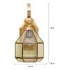 Speckle Brass Metal and Glass Wall Sconces