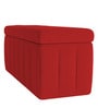 Emma 2 Seater Bench with Storage in Red Colour