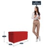 Emma 2 Seater Bench with Storage in Red Colour