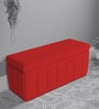 Emma 2 Seater Bench with Storage in Red Colour