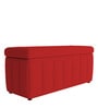 Emma 2 Seater Bench with Storage in Red Colour
