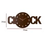 Emma Engineered Wood Brown Wall Clock