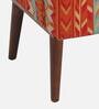Emma Fabric Full Back Lounge Chair In Orange Colour