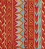Emma Fabric Full Back Lounge Chair In Orange Colour