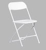 Emma Folding Chair in White Color