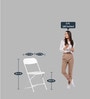 Emma Folding Chair in White Color
