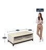 Emmette Coffee Table in Beige Finish Emmette Coffee Table in Beige Finish