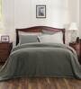 Green Solid 100% Cotton Double Bed Duvet Cover With 2 Pillow Covers