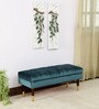 Emmy Upholstered Bench In Teal Colour