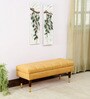 Emmy Upholstered Bench In Yellow Colour