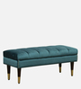 Emmy Upholstered Bench In Teal Colour