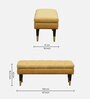 Emmy Upholstered Bench In Yellow Colour