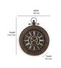 Emperor Brown Metal Wall Clock