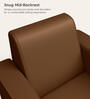 Emperor Synthetic Leather 1 Seater Sofa in Toffee Colour
