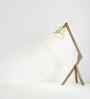 Emphasis Wooden Floor Lamp with Jute Shade & Brown Base
