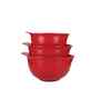 (Set Of 3) Empire Red Polypropylene Mixing Bowls