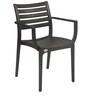 Empire Set of 2 Plastic Chairs in Black Colour