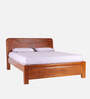 Emporium Solid Wood King Size Bed in Walnut Finish