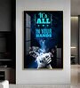 Empower Grip Glass Finish Vertical Wall Art