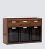 Empyrean Cabinet In Camel Brown & Black Finish