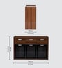Empyrean Cabinet In Camel Brown & Black Finish