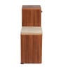 Emrys Shoe Rack with Seating & Drawer Storage in Teak Finish