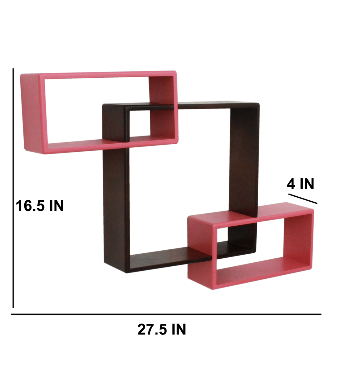 Buy Engineered Wood Mozaic Wall Shelf by Home Sparkle Online Modern