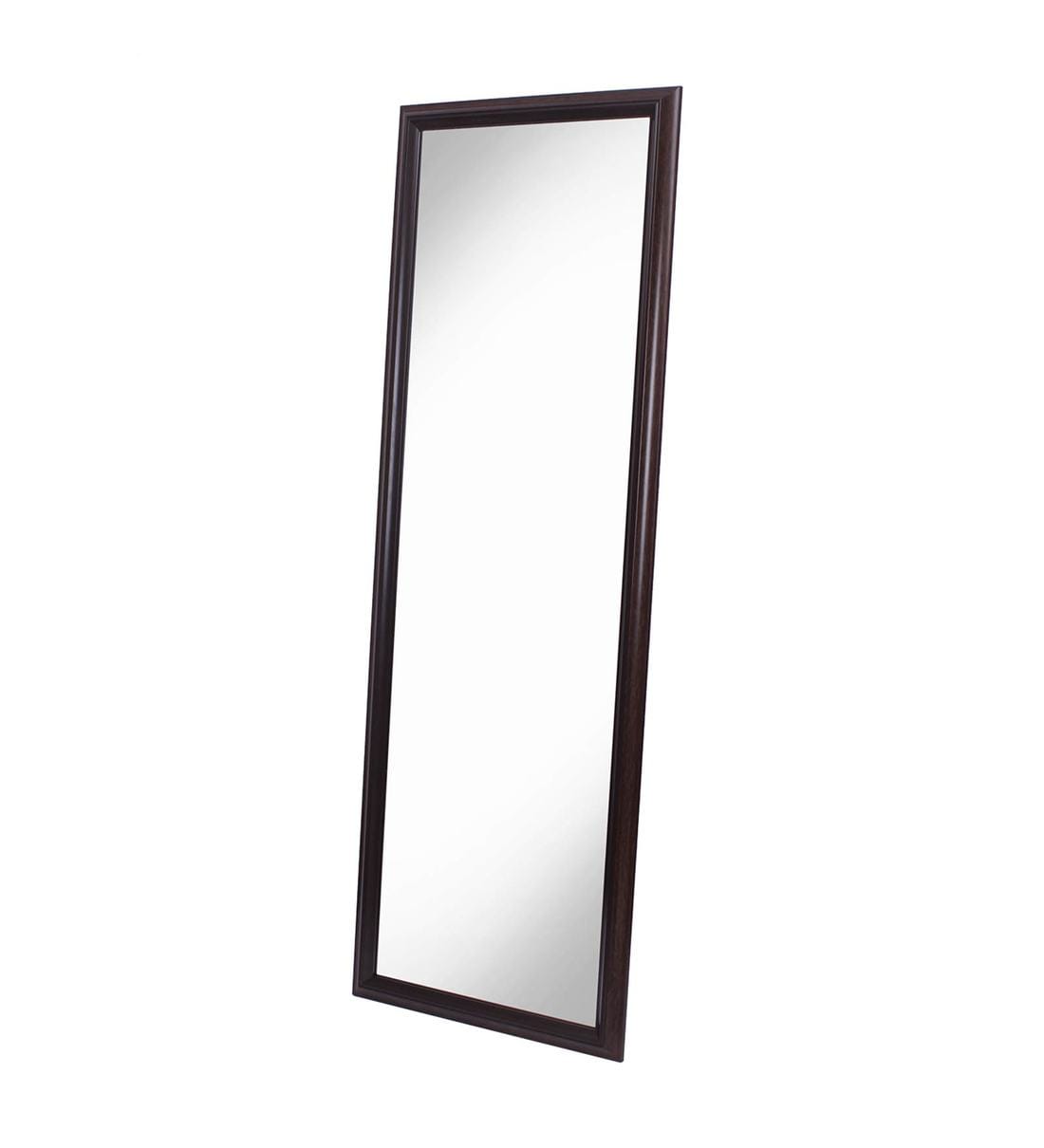 Buy Framed Full Length Wall Mirror In Brown Colour By Zahab Online