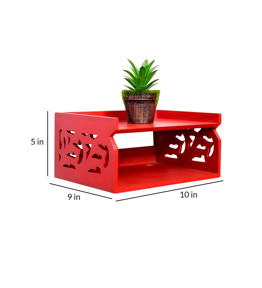 Buy Engineered Wood Set Up Box Red Colour Online Set Top Box Holders