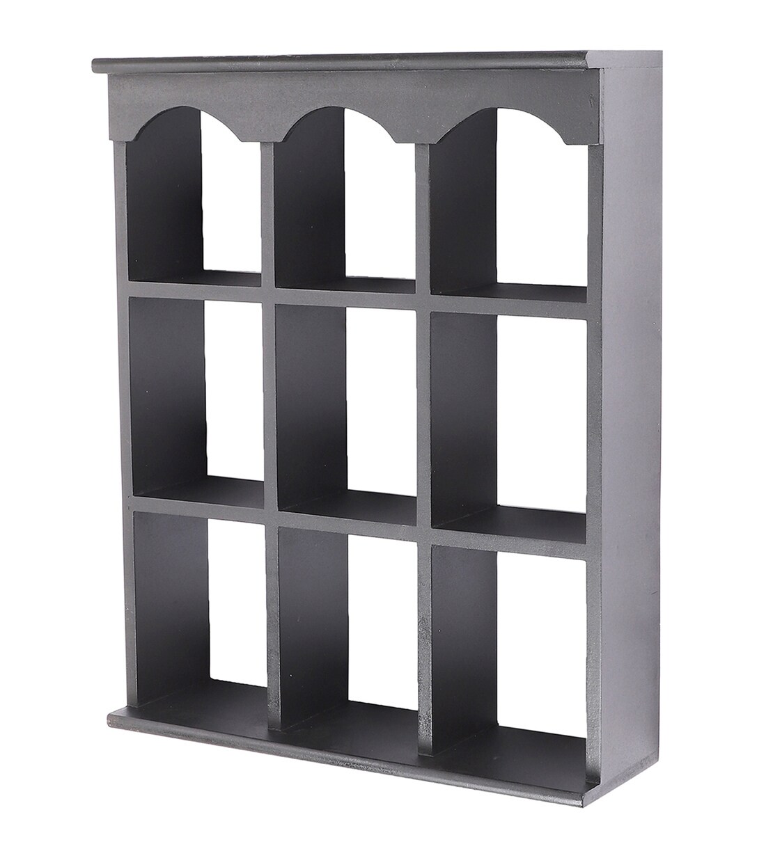 Buy Engineered Wood Wall Shelf in Black Colour by Home Sparkle Online Modern Wall Shelves