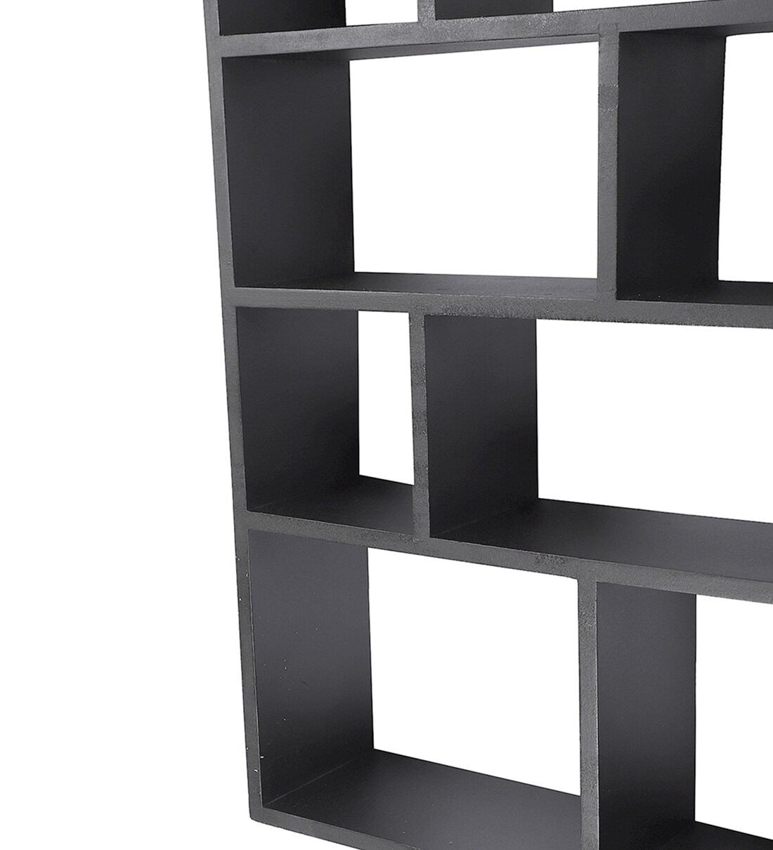 Buy Engineered Wood Wall Shelf in Black Colour by Home Sparkle Online