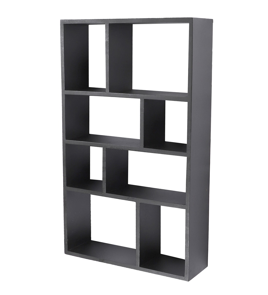 Buy Engineered Wood Wall Shelf in Black Colour by Home Sparkle Online