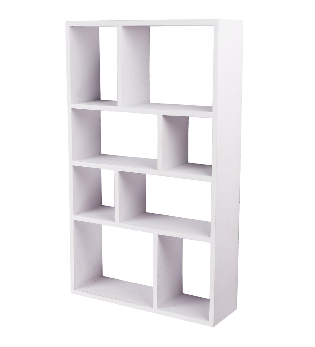 Buy Engineered Wood Wall Shelf in White Colour by Home Sparkle Online