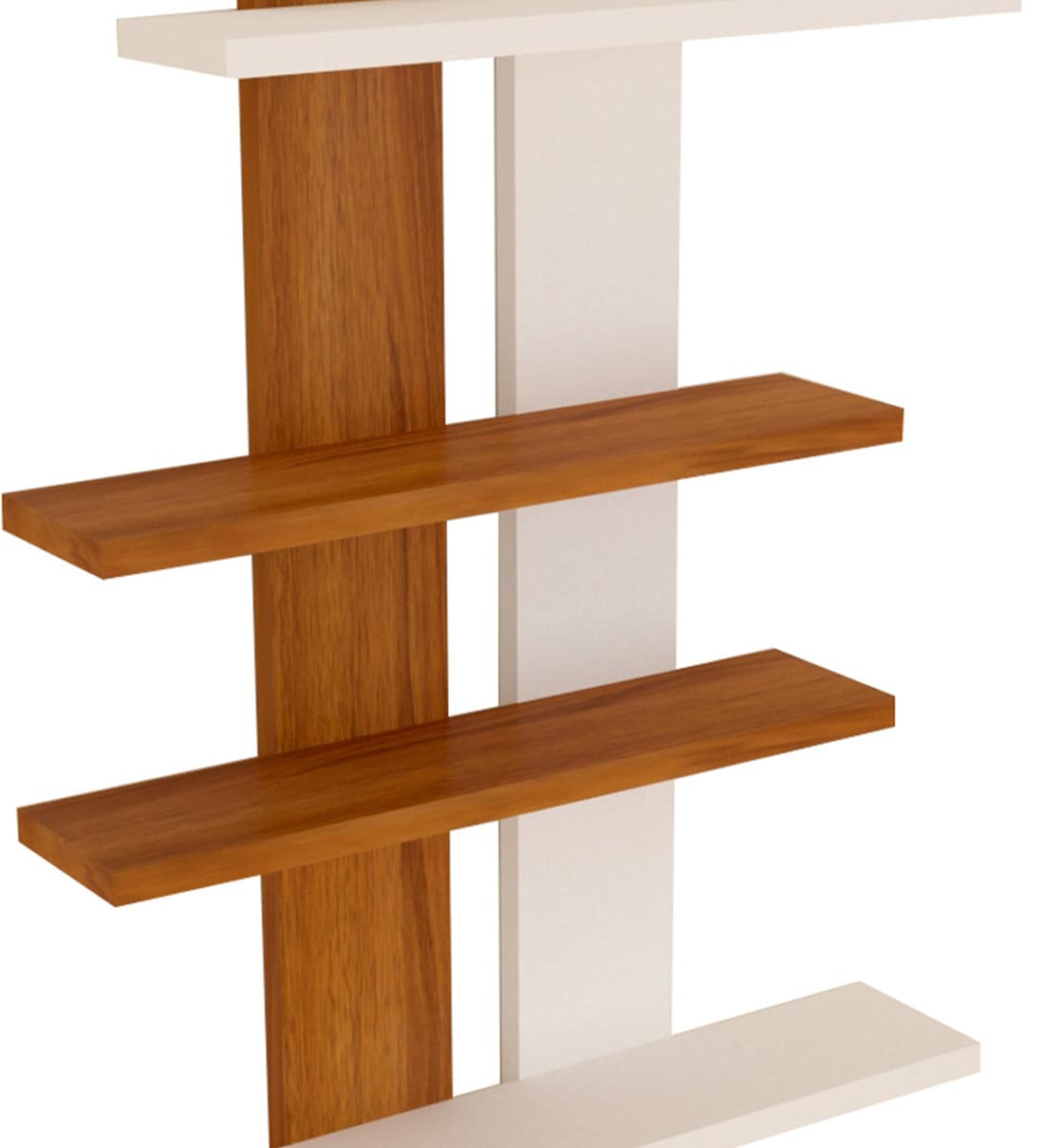 Buy Engineered Wood Wall shelf in Melamine finish Online Modern Wall