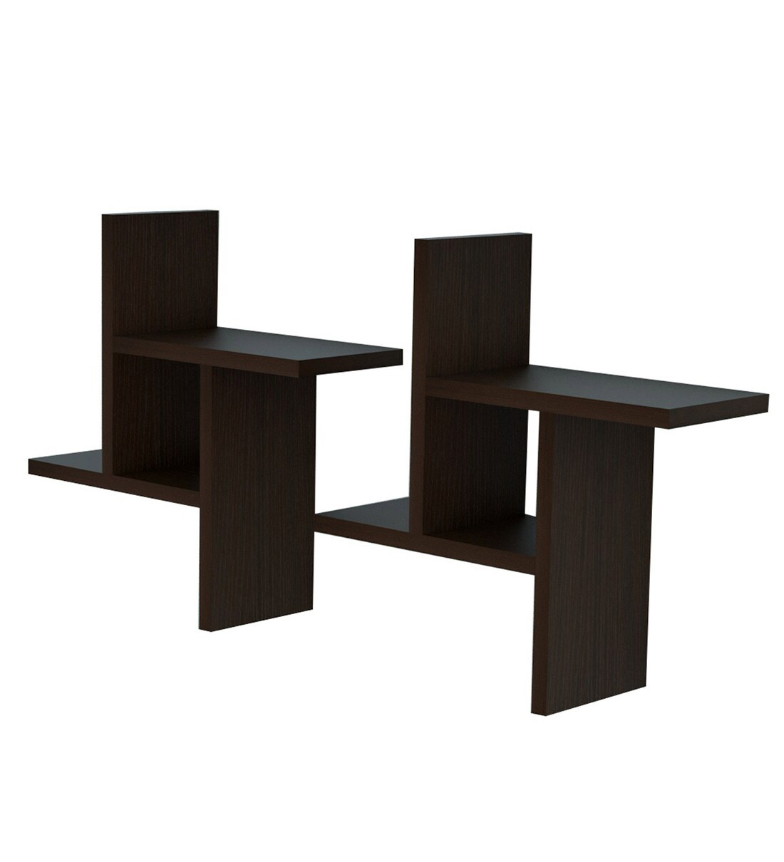 Buy Engineered Wood Wall shelf in Melamine finish Online Modern Wall