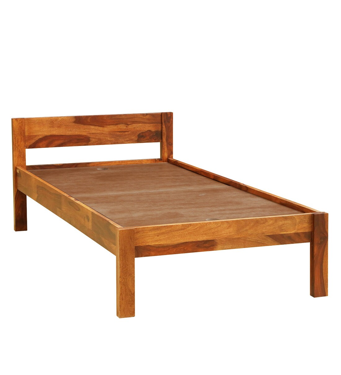 Buy Enkel Solid Wood Single Bed In Rustic Teak Finish By Woodsworth
